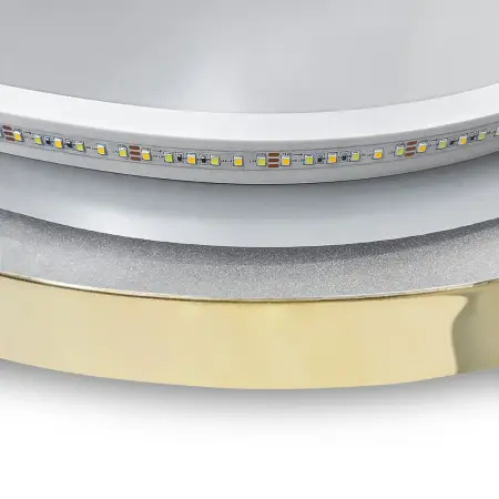 Oglinda LED MMJ Auriu 90cm, Rea [8]