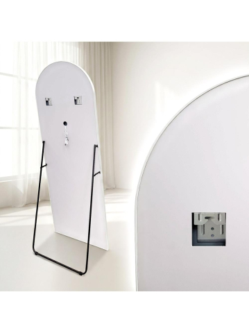 Oglinda LED Rea Orbit alba 50x160cm rama plastic iluminare 12W montaj perete podea [9]