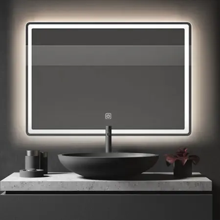 Oglinda LED P10407 Crom 80x60cm, Rea [1]