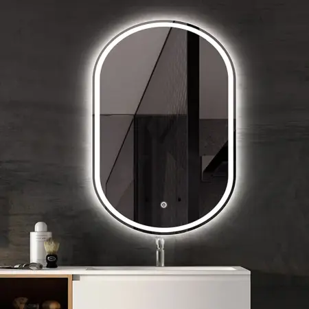 Oglinda LED P10408 Crom 80x60cm, Rea [1]