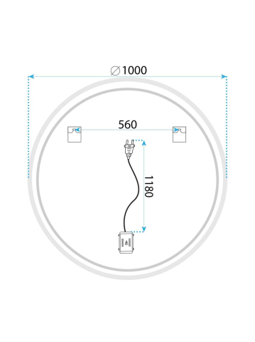 Oglindă LED SOFT 100 [11]