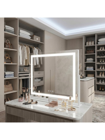 Oglindă LED STUDIO alb 58x45 [8]