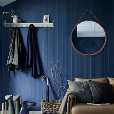 Oglinda rotunda cu rama din lemn Loft Maro 50cm, Rea [5]