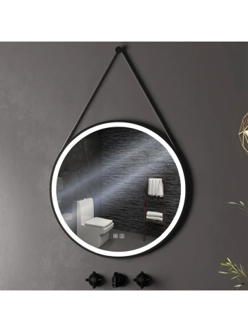 Oglindă Rotundă LED Suspendată pe Curea 70 cm 104 [9]