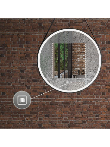 Oglindă Rotundă LED Suspendată pe Curea 70 cm 104 [8]