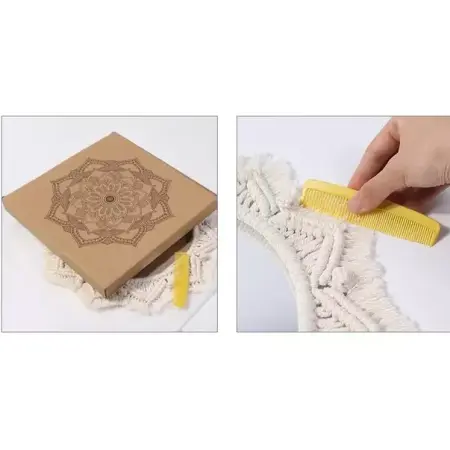 Oglinda rotunda Rea Boho 322051 bej 60 cm [6]