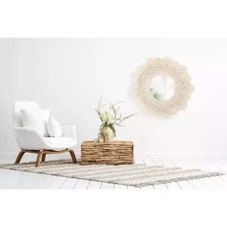 Oglinda rotunda Rea Boho 322051 bej 60 cm [5]