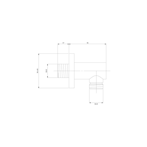 Omnires conexiune unghiulară alb S008WM [1]