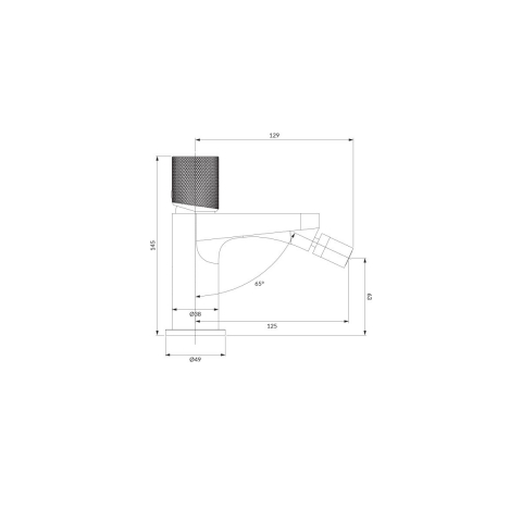 Omnires Contour baterie bideu stativ || CT8020CPB [1]