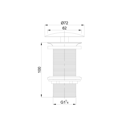 Omnires dop pentru lavoar crom A82CR [1]