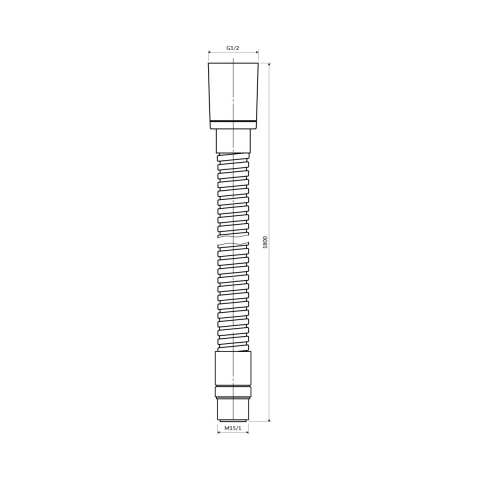 Omnires furtun de duș 180 cm || 062MBSB [1]