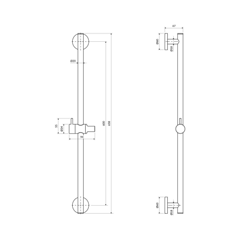 Omnires Microphone set de duș perete || MICROPHONE-SBSB [1]