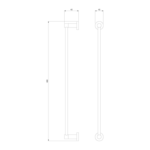 Omnires Modern Project bară alamă MP60216BSB [1]