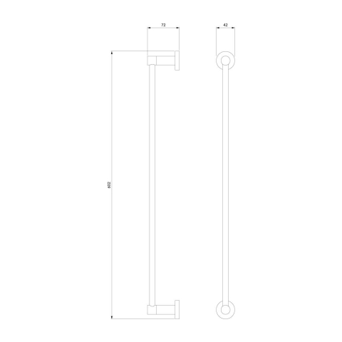 Omnires Modern Project bară alb MP60216WM [1]