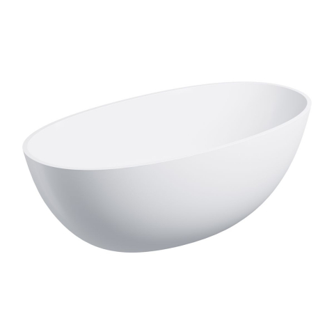 Cazi baie - Omnires Shell M+ cadă freestanding 148x75 cm ovală alb SHELL148WWBM