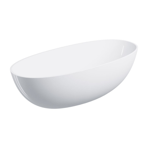 Cazi baie - Omnires Shell M+ cadă freestanding 175x78 cm ovală alb SHELL175WWBP