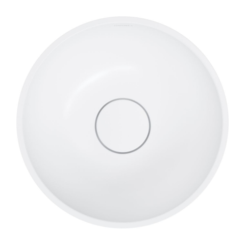 Omnires Shell M+ lavoar 35x35 cm rotund sub blat alb SHELL350UNBM [3]