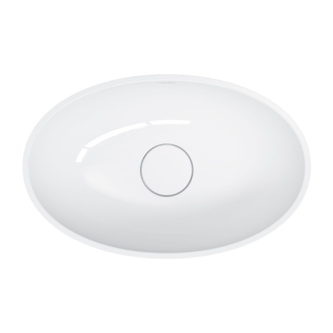 Omnires Shell M+ lavoar 50x32 cm ovale de blat alb SHELL500UNBP [3]