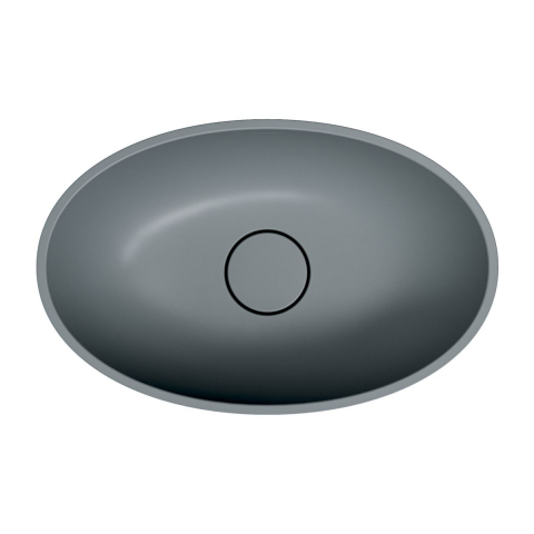 Omnires Shell M+ lavoar 50x32 cm ovale de blat gri/piatră SHELL500UNAG [3]