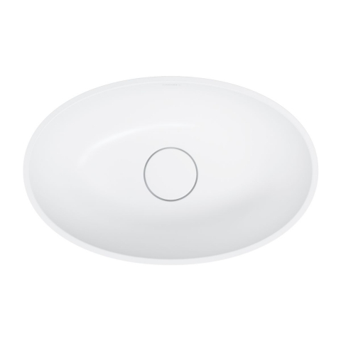 Omnires Shell M+ lavoar 50x32 cm ovale sub blat alb SHELL500UNBM [2]