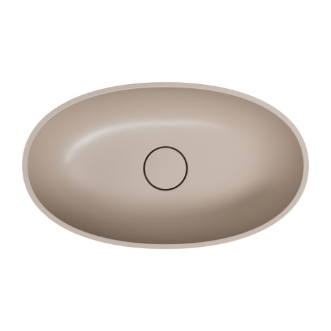 Omnires Shell M+ lavoar 50x32 cm ovale sub blat maro/bej SHELL500UNDB [3]