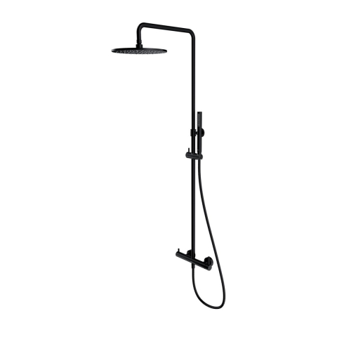 Coloane de dus - Omnires Y set de duș perete da negru Y1244MBL