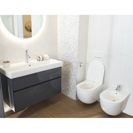 Pachet vas wc Fluminia Minerva cu capac slim softclose si rezervor wc Alcadrain Sadromodul AM101/1120 [5]