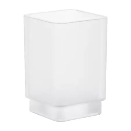 Accesorii lavoar - Pahar Grohe Selection Cube alb mat