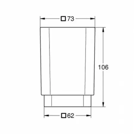 Pahar Grohe Selection Cube alb mat [1]