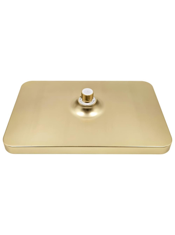Palarie de dus dreptunghiulara Rea JS-032 auriu periat 380x210 mm ABS [7]