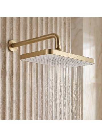 Palarie de dus dreptunghiulara Rea JS-032 auriu periat 380x210 mm ABS [3]
