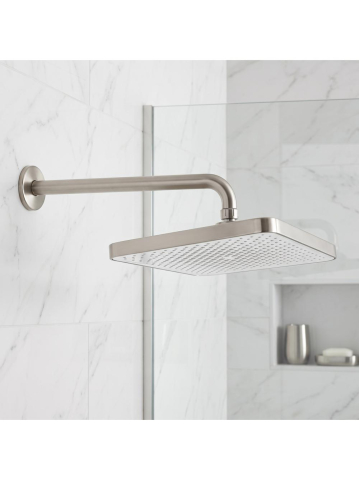 Palarie de dus dreptunghiulara REA JS-032 nickel periat 380x210mm ABS [2]