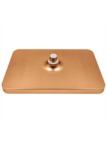 Palarie dus dreptunghiulara REA JS-032 cupru periat 380x210mm efect ploaie [6]