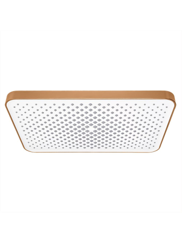 Brate si palarii dus - Palarie dus dreptunghiulara REA JS-032 cupru periat 380x210mm efect ploaie