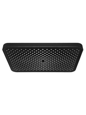 Brate si palarii dus - Palarie de dus dreptunghiulara REA JS-032 negru 380x210mm ABS
