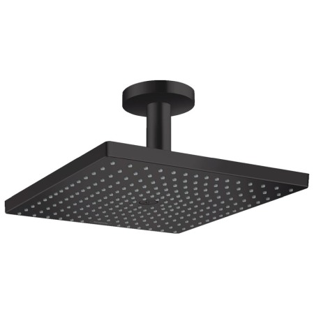 Brate si palarii dus - Palarie de dus, Hansgrohe, Raindance E 300, cu brat de montaj, negru mat