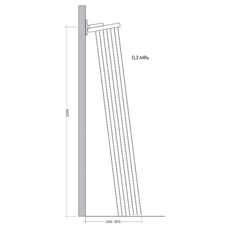 Palarie de dus, Hansgrohe, Rainfinity, 36 cm, negru mat [2]