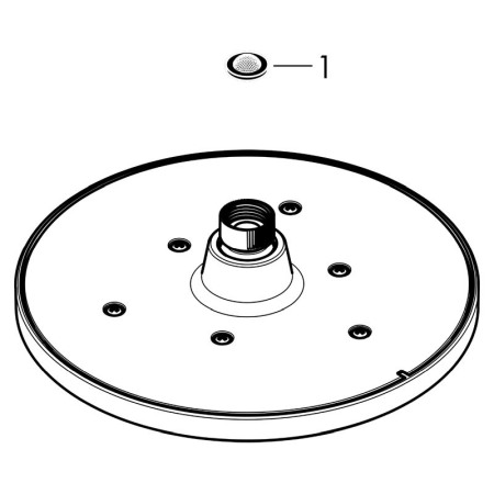 Palarie de dus Hansgrohe, Vernis Blend 200, 1 jet, negru mat [3]