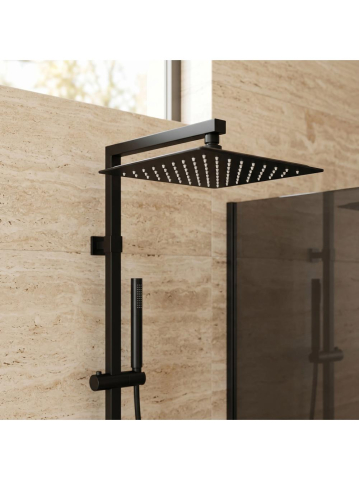 Palarie de dus patrata REA JS-P015B 25 cm negru [6]