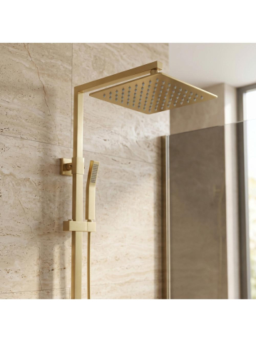 Palarie dus patrata Rea JS-P015BG 25cm auriu periat inox [4]