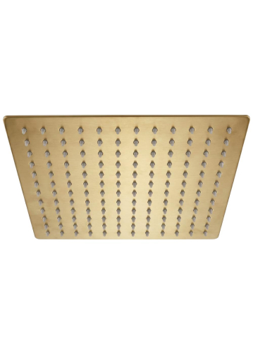 Brate si palarii dus - Palarie dus patrata Rea JS-P015BG 30cm auriu periat inox anti-calc
