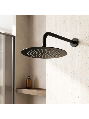 Cap de dus rotund REA JS-P014B negru 250mm inox [3]