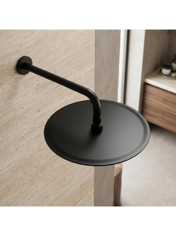 Cap de dus rotund REA JS-P014B negru 300mm inox [6]