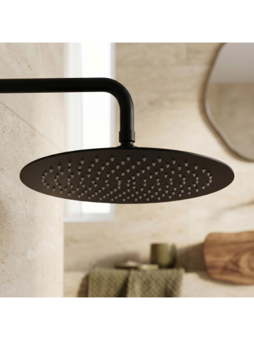 Cap de dus rotund REA JS-P014B negru 300mm inox [3]