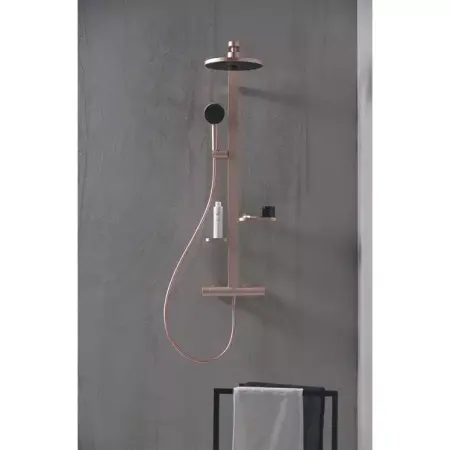 Palarie de dus rotunda din aluminiu Ideal Standard Alu+ rose mat 2 functii [6]