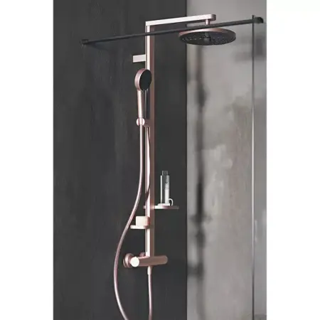 Palarie de dus rotunda din aluminiu Ideal Standard Alu+ rose mat 2 functii [7]