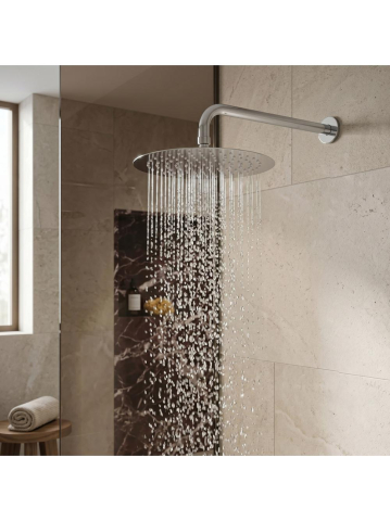 Cap de dus rotund REA JS-P014 crom 300mm inox Anti-Calc articulatie sferica [2]