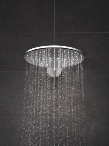 Palarie dus fix Grohe Rainshower 310 SmartActive, Ø31 cm cu brat, montaj pe perete, crom [4]