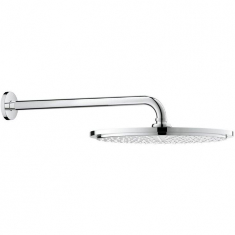 Brate si palarii dus - Palarie dus fix Grohe Rainshower Cosmopolitan 310, cu brat 5753600131 cm, montaj pe perete, fara limitator de debit