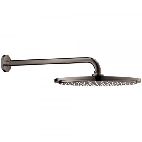Brate si palarii dus - Palarie dus fix Grohe Rainshower Cosmopolitan 310, Ø31 cm cu brat, montaj pe perete, negru